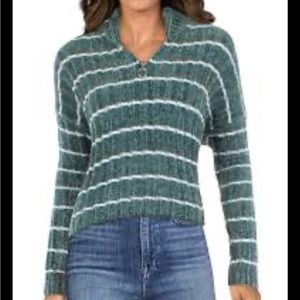 💖5/$25 Hippie Rose chenille striped sweater size M